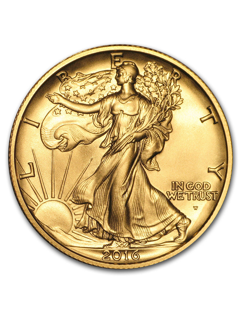2016-W US Gold Walking Liberty Half Dollar (1/2 oz) 50C w/OGP