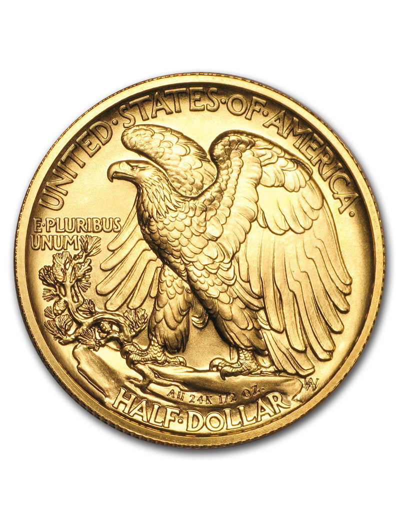 2016-W US Gold Walking Liberty Half Dollar (1/2 oz) 50C w/OGP
