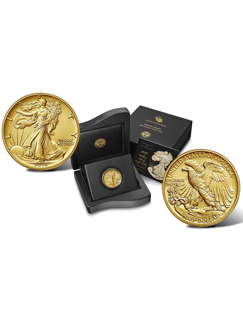 2016-W US Gold Walking Liberty Half Dollar (1/2 oz) 50C w/OGP