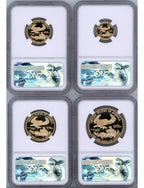 2017-W Gold Eagle Proof 4-Coin Set NGC PF70 Edmund Moy Signed