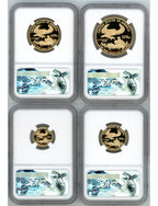 2017-W Gold Eagle Proof 4-Coin Year Set NGC PF70 Ed Moy Signed