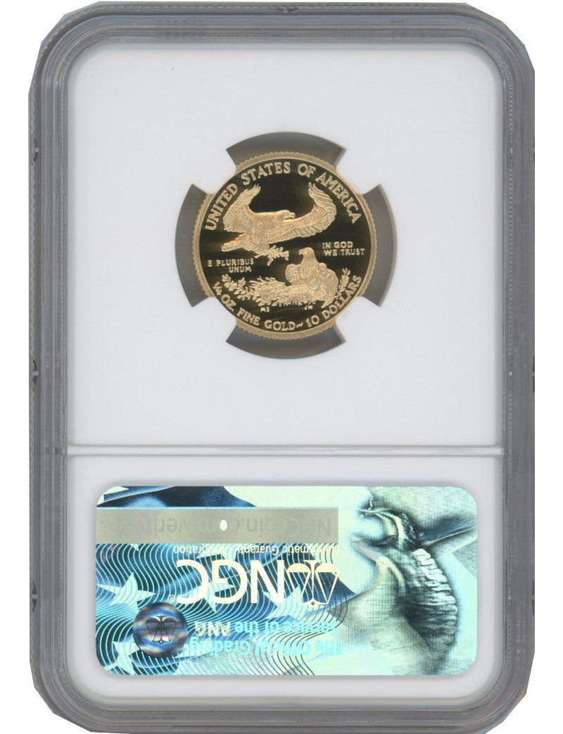 2017-W $10 Quarter Ounce Gold Eagle NGC PF70 Ultra Cameo Ed Moy Signed