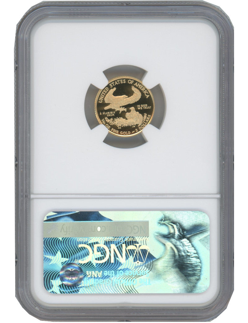 2017-W $5 Tenth Ounce Gold Eagle NGC PF70 Ultra Cameo Ed Moy Signed