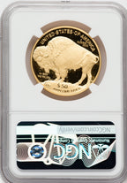 2018-W $50 Gold Buffalo .9999 NGC PF70 UCAM Ron Harrigal Signed