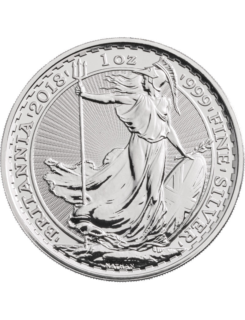 2018 1 oz British Silver Britannia Coin