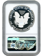 2018-W American Silver Eagle NGC PF70 Ultra Cameo Ed Moy Signed