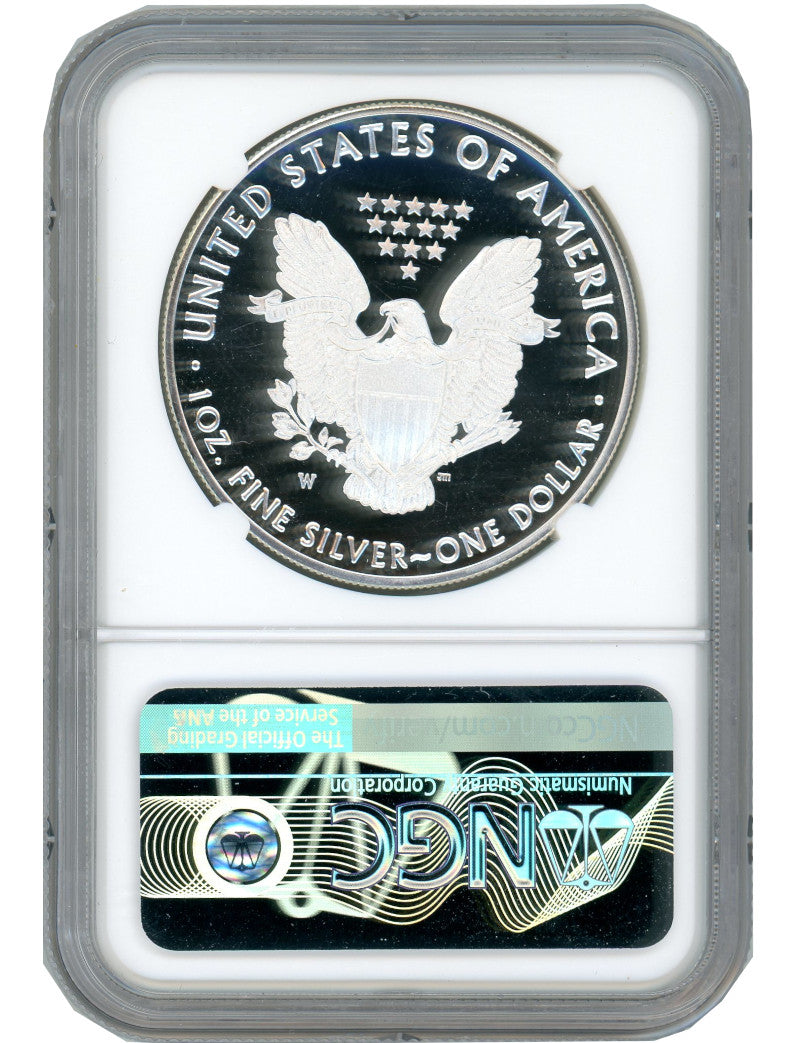 2018-W American Silver Eagle NGC PF70 Ultra Cameo Ed Moy Signed
