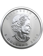 2019 1 oz Canadian Silver Maple Leaf Coin
