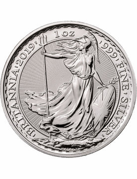 2019 1 oz British Silver Britannia Coin