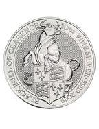 2019 10 oz British Silver Queens Beast Black Bull Coin