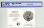 2019-S Enhanced Reverse Proof Silver Eagle First Releases NGC PF70  W/COA