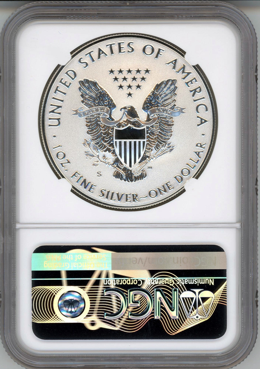 2019-S Enhanced Reverse Proof Silver Eagle First Releases NGC PF70  W/COA