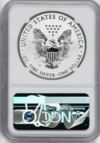 2019-S Enhanced Reverse Proof Silver Eagle NGC PF70 Harrigal Signed
