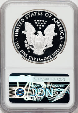 2019-W American Silver Eagle NGC PF70 Ultra Cameo Ron Harrigal Signed