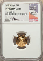 1988-2019 $5 Tenth-Ounce Gold Eagle 31 Coin Set NGC PF70 Mercanti Signed