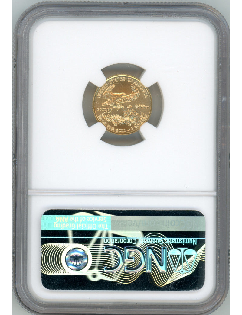 2019 $5 Tenth Ounce Gold Eagle NGC MS70 Don Everhart Signed