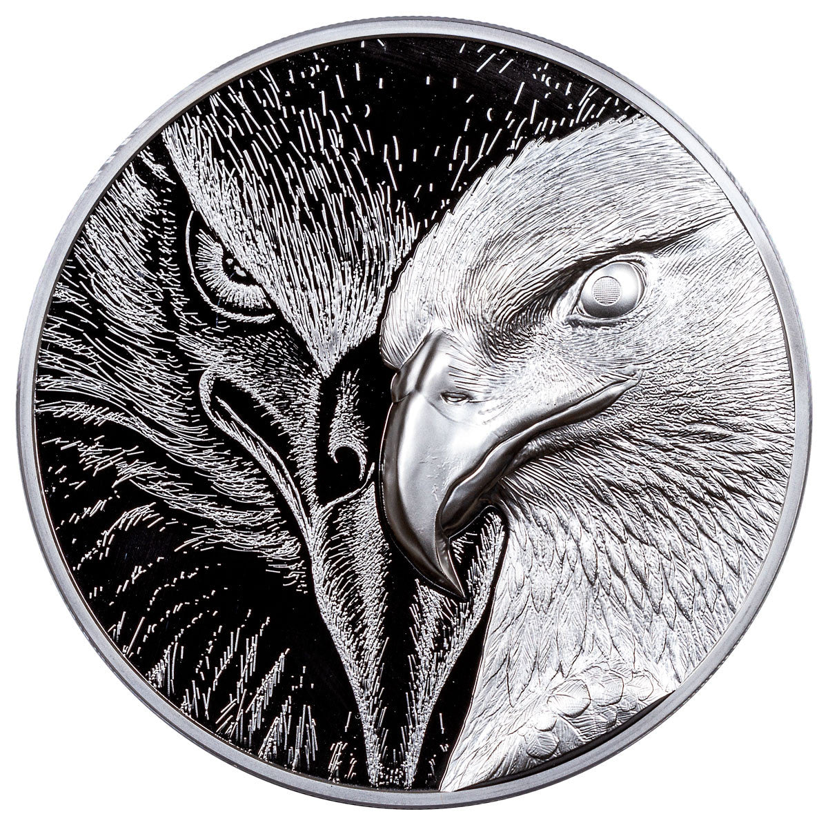 10 oz Majestic Eagle Incuse Ultra High Relief Silver Round