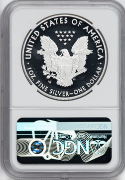 2020-W Silver Eagle v75 WWII NGC PF70UCAM Ron Harrigal Signed
