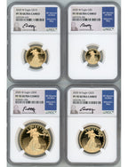 2020-W American Gold Eagle Proof 4-Coin Year Set NGC PF70 Ed Moy Signed