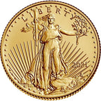 2021 1/10 oz American Gold Eagle Coin BU Type 2