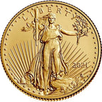 2021 1/4 oz American Gold Eagle Coin BU Type 2