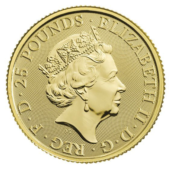 2021 1/4 oz Queen's Beasts Gold Coin The White Greyhound