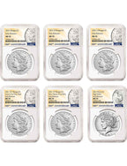 2021 Morgan Peace Dollar Early Releases NGC MS70 6-pc Complete Set 100th Anniversary