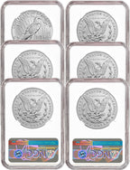 2021 Morgan Peace Dollar Early Releases NGC MS70 6-pc Complete Set 100th Anniversary