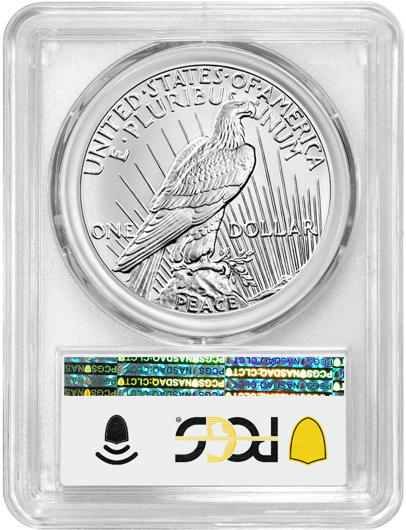 2021 Peace Silver Dollar First Day of Issue PCGS MS70 100th Anniversary