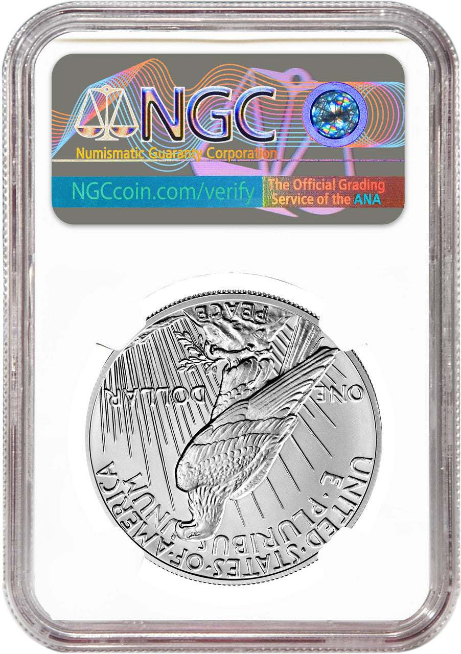 2021 Morgan Peace Dollar First Day of Issue NGC MS70 6-pc Complete Set 100th Anniversary