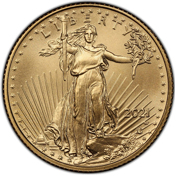 2021-W $10 Gold Eagle Type 2 Unfinished Error Proof Dies PCGS MS69 Error Coin