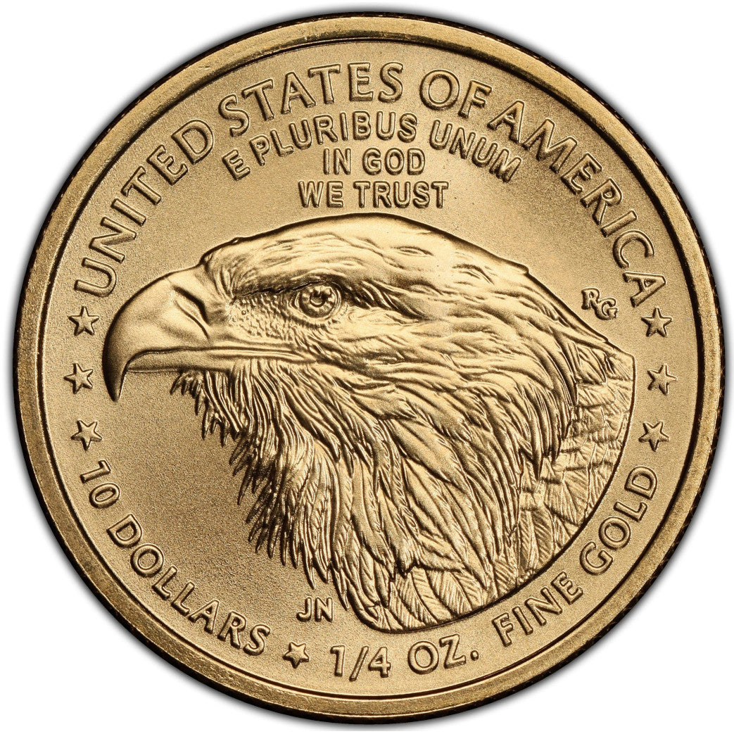 2021-W $10 Gold Eagle Type 2 Unfinished Proof Dies PCGS MS70