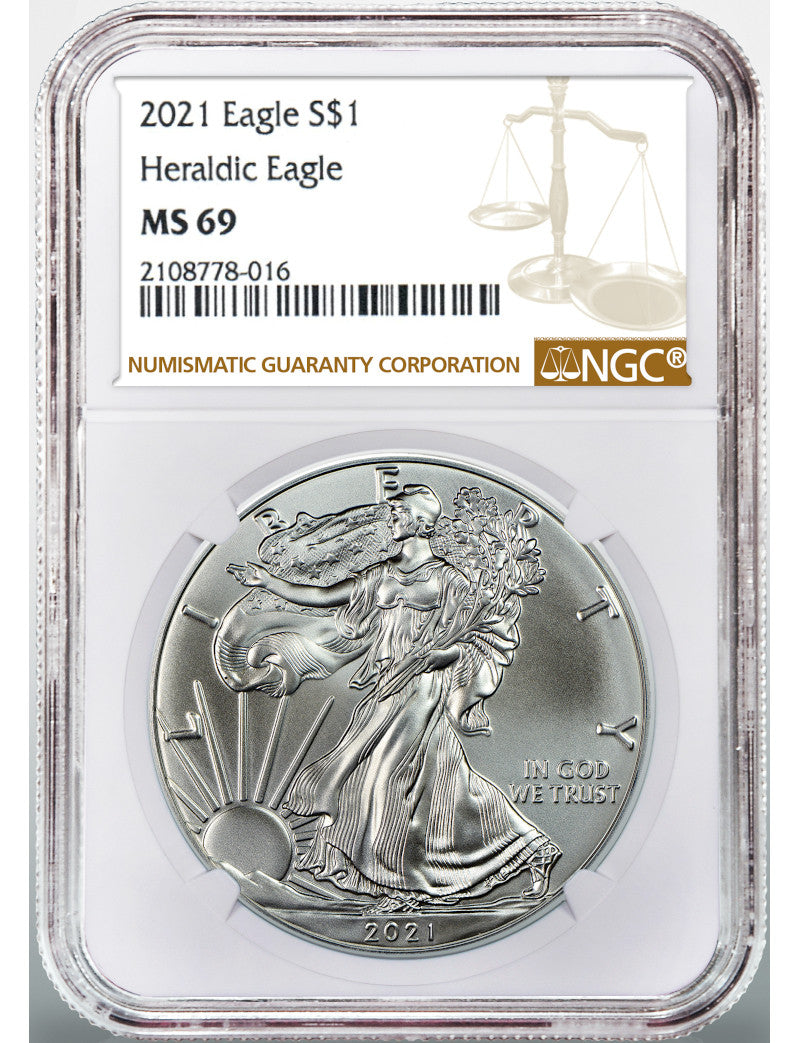 1986-2021 American Silver Eagle 36-pc Set NGC MS69 (2 New NGC Boxes)