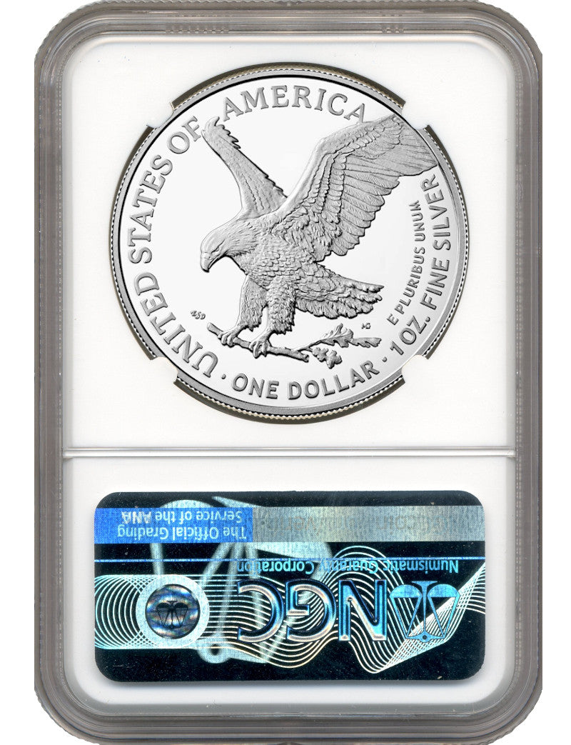2021 T-2 American Silver Eagle NGC Engraver FDI MS70 Gaudioso Signed
