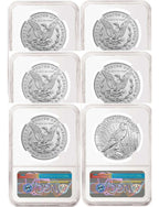 2021 Morgan Peace Dollar Advanced Release NGC MS70 6-pc Complete Set 100th Anniversary