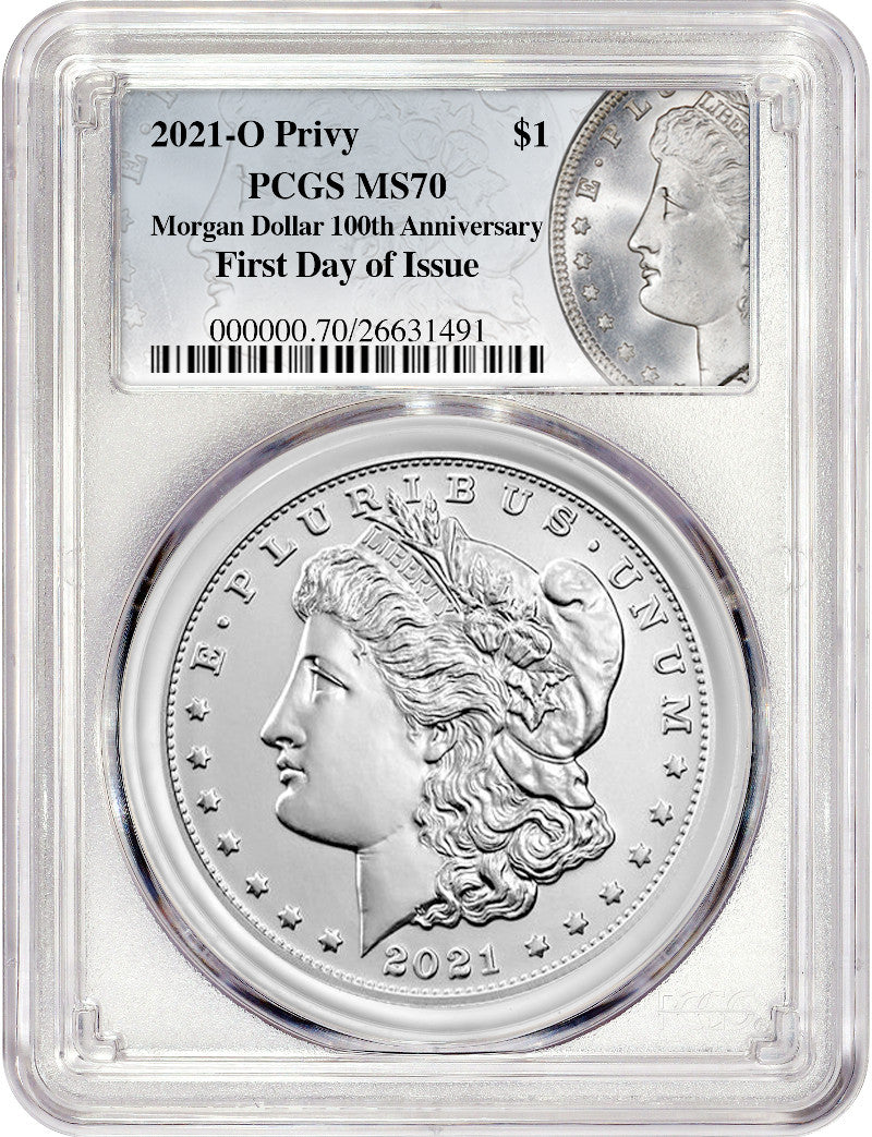 2021-O Morgan Dollar New Orleans Privy Mark FDI PCGS MS70