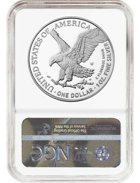 2022-W American Silver Eagle FDI NGC PF70 Ultra Cameo Michael Gaudioso Signed