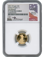 2021-W Type One 4 Coin American Gold Eagle Set NGC PF70UCAM Mercanti Signed