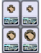 2021-W T-2 Gold Eagle Proof 4-Coin Year Set NGC PF70 Ed Moy Signed