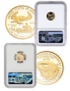2021-W $5 Gold Eagle 2-Coin set T1 & T2 NGC PF70 Signed Moy Norris w/COA