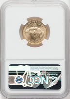 2021-W $10 Mint Error 1/4 oz Gold Eagle Type 2 With W NGC MS69 Ron Harrigal Signed