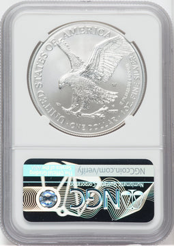 2021 W T2 Burnished Silver Eagle 2022 US Mint DC Releases NGC MS70 Ron Harrigal Signed