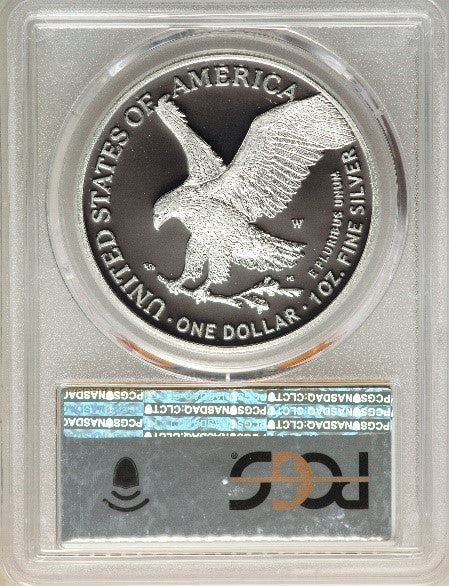 1986-2021 T1 and T2 37-pc American Silver Eagle Set PCGS PR70DCAM Date Run