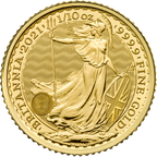 2021 1/10 OZ GREAT BRITAIN GOLD BRITANNIA