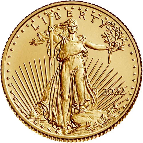 2022 1/10 oz American Gold Eagle Coin BU