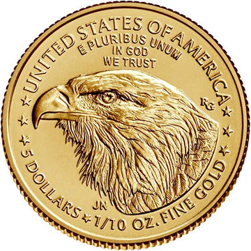 2022 1/10 oz American Gold Eagle Coin BU