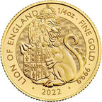 2022 1/4 oz British Gold Tudor Beasts Lion of England Coin