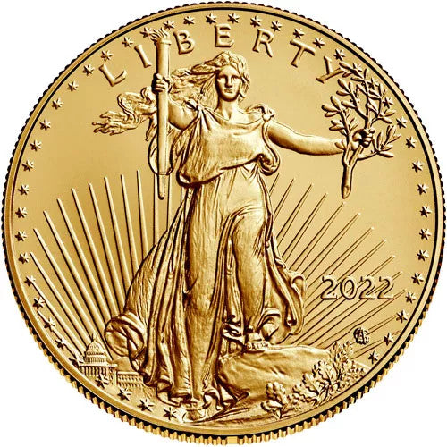 2022 1 oz American Gold Eagle Coin BU