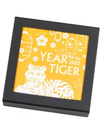 2022 Mongolia 1 oz Silver Gold Gilded Lunar Charming Tiger