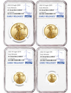 2022 Gold Eagle 4-Coin Set Early Releases NGC PF70 Ultra Cameo